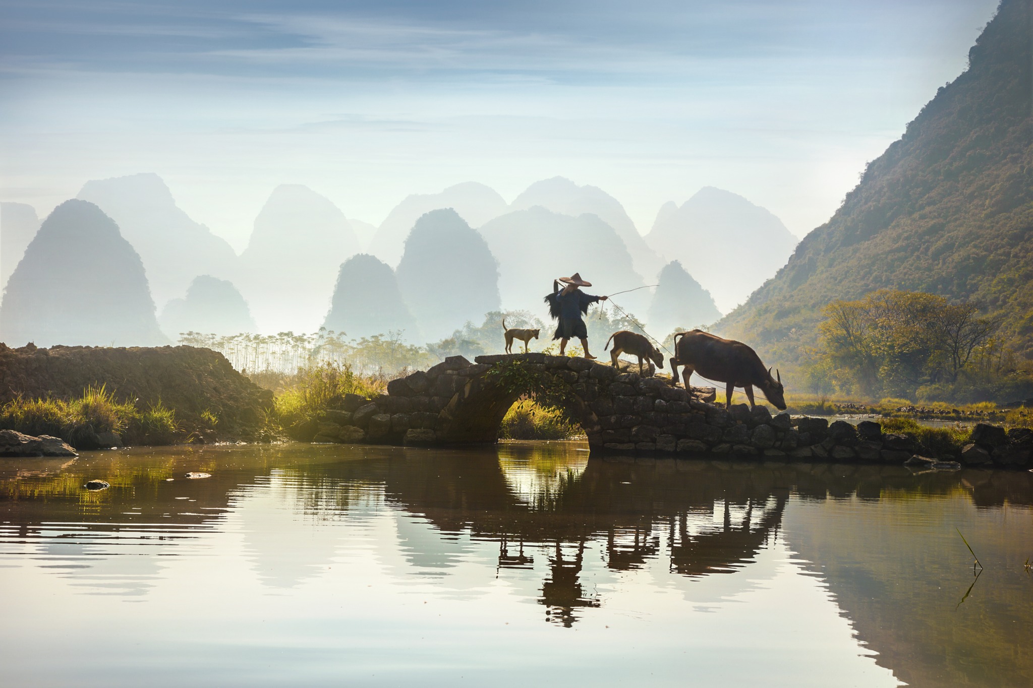 Paisaje de Guilin, China